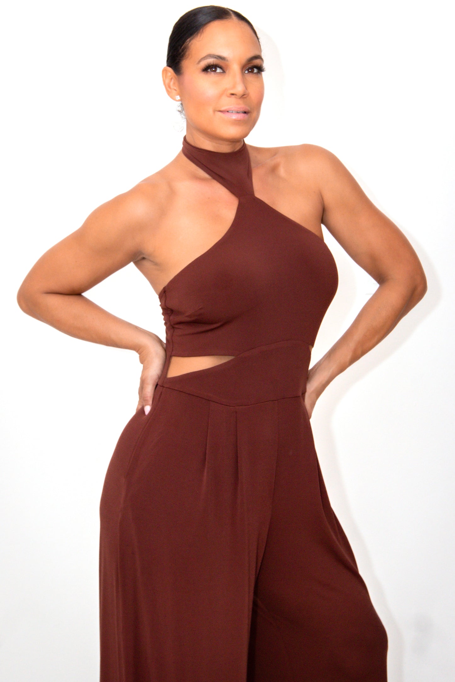 Elena Cutout & Wide Leg Jumpsuit- CUSTOMIZED COLOR