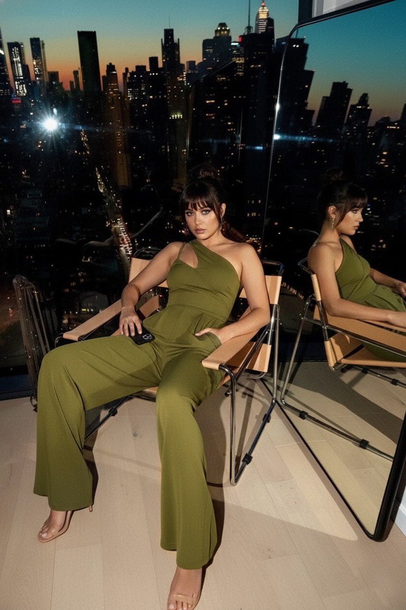 So Comfy Asymmetric Wide Leg Jumpsuit-CUSTOMIZED COLOR