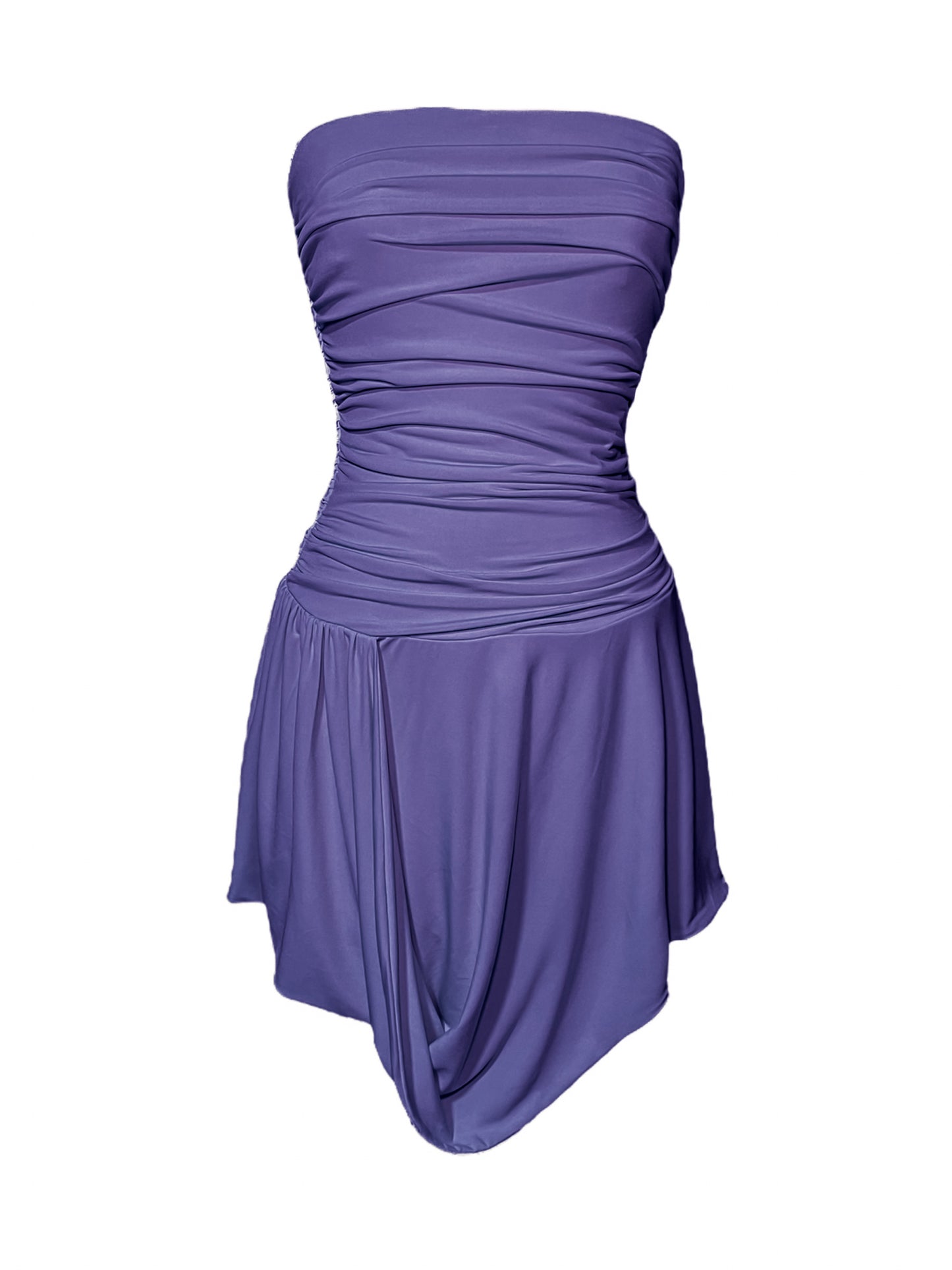 Nina Draped Short Dress – CUSTOMIZED COLOR