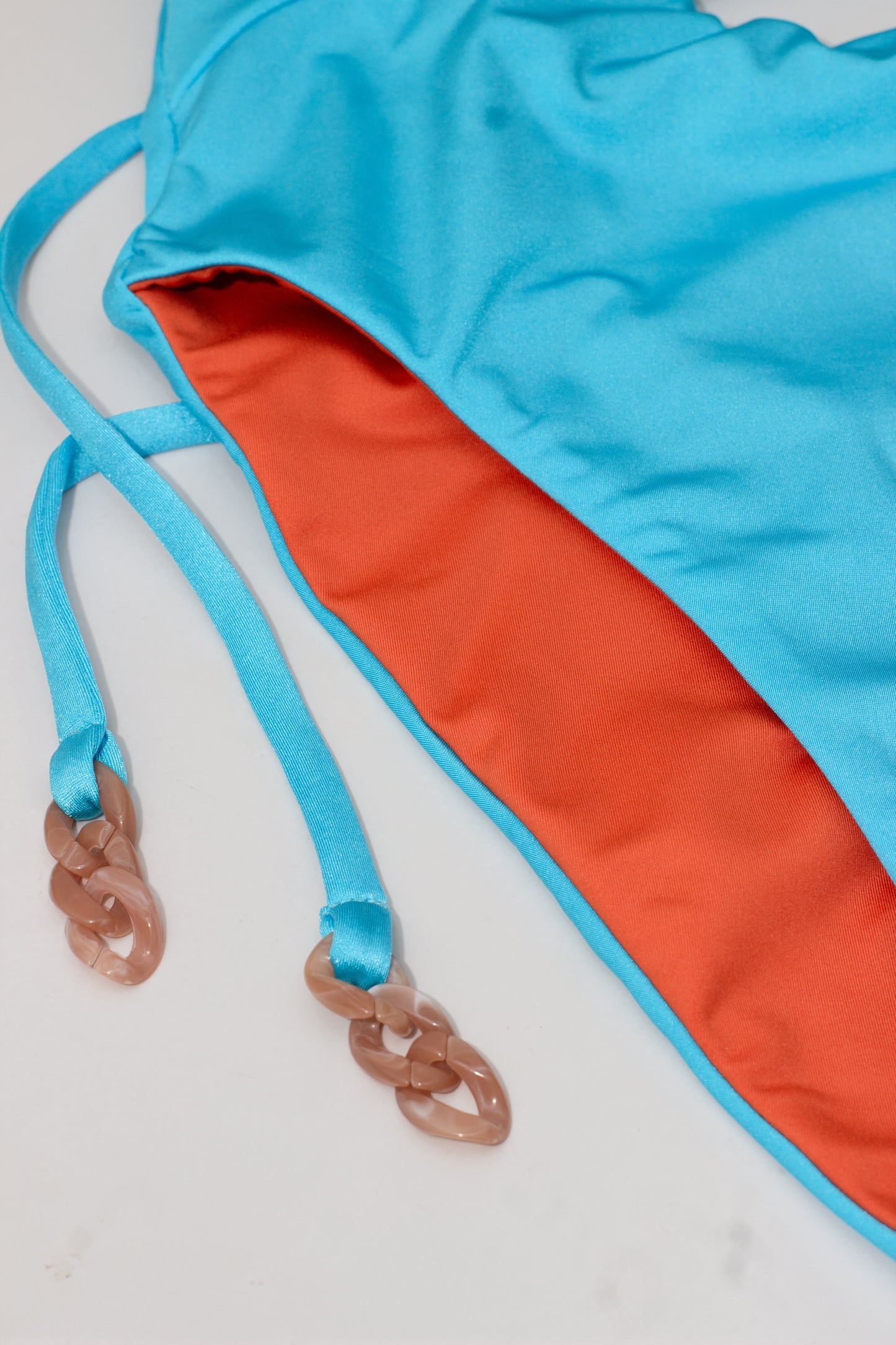 Icacos Luxe – One Shoulder Reversible One Piece in Orange & Aqua