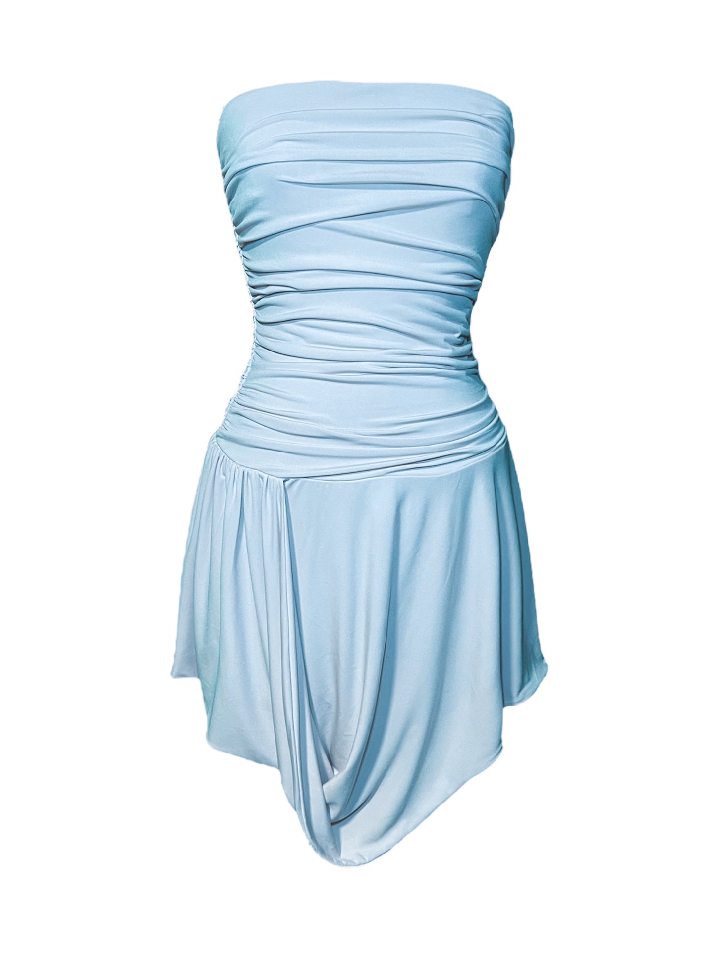 Nina Draped Short Dress – CUSTOMIZED COLOR