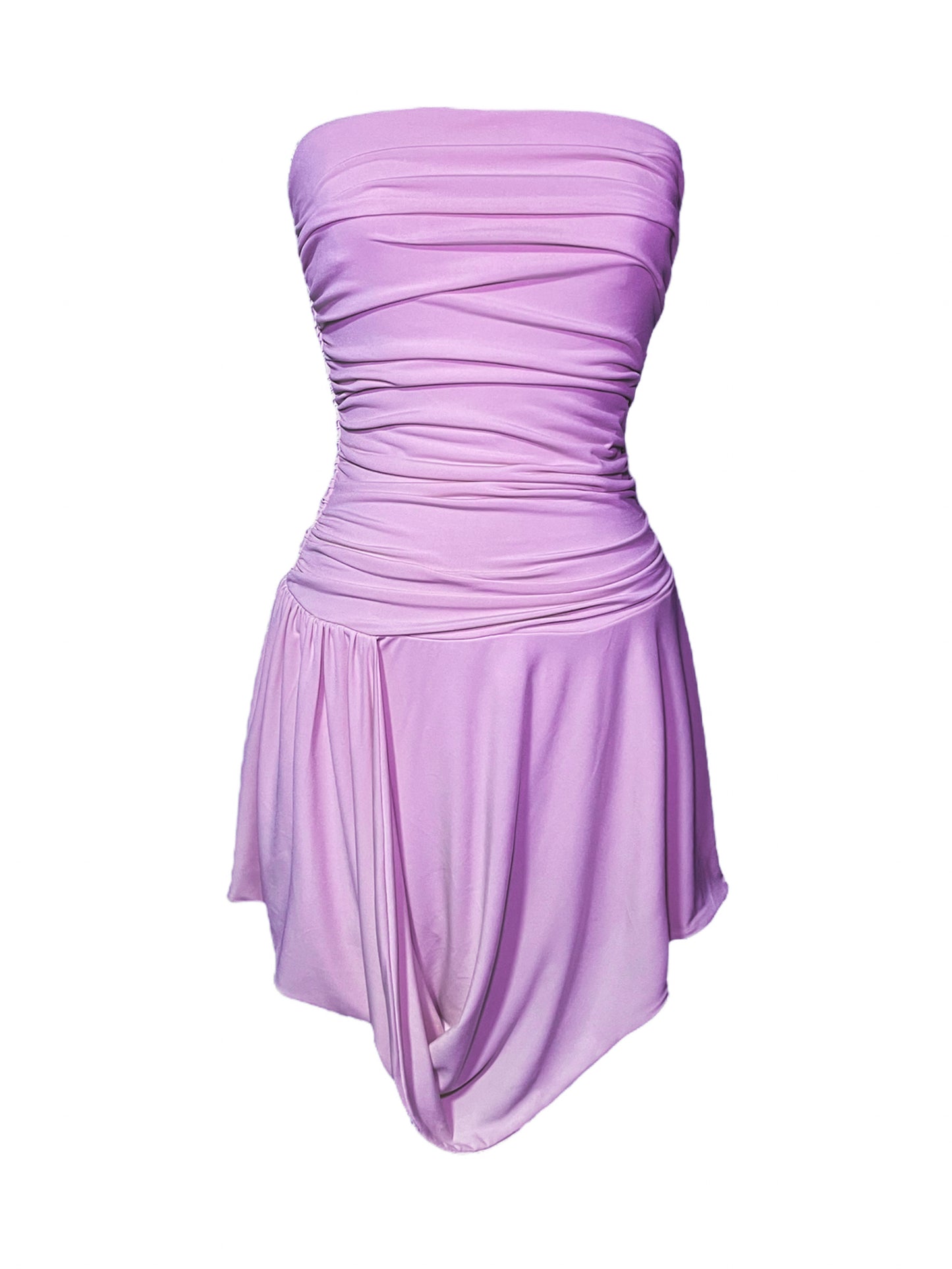 Nina Draped Short Dress – CUSTOMIZED COLOR