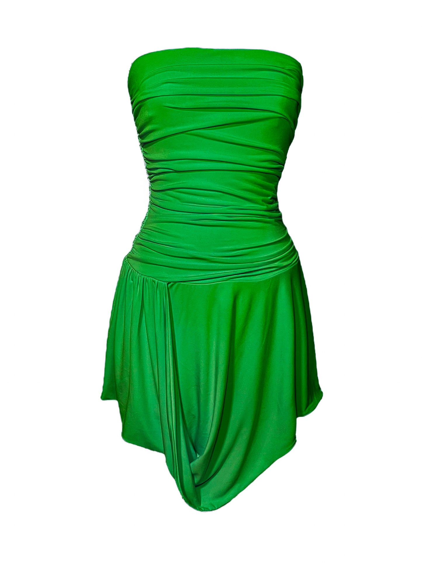 Nina Draped Short Dress – CUSTOMIZED COLOR