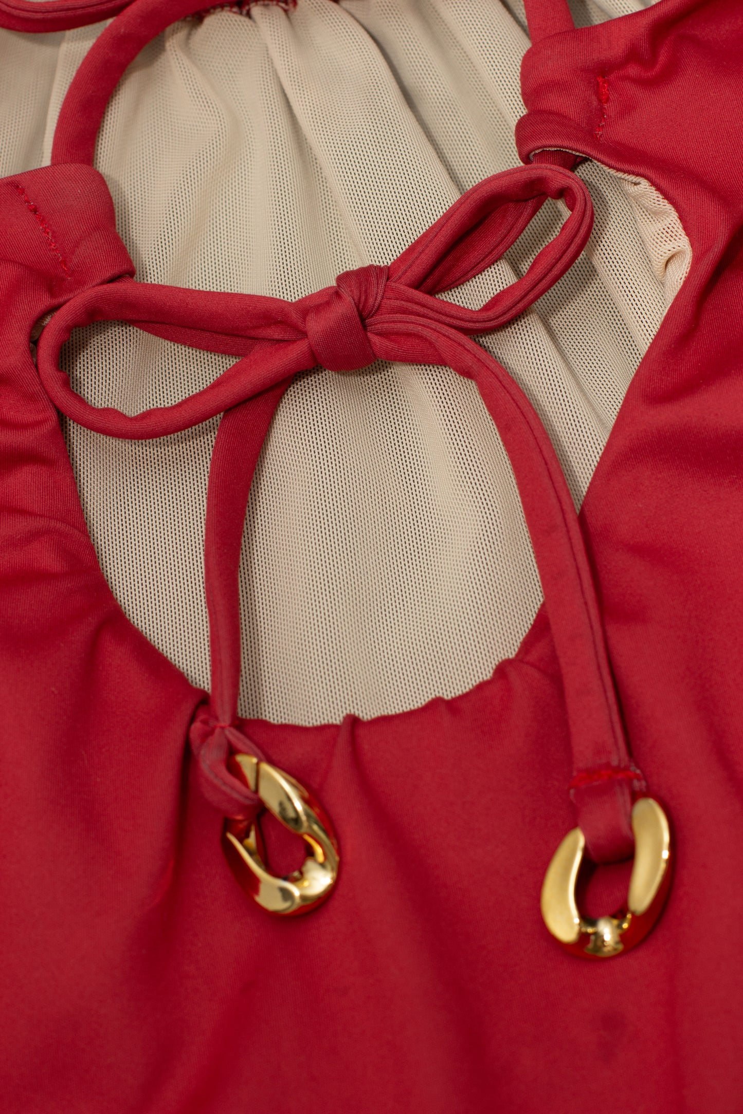 Palomino Shore Ring One Piece - Brick Red