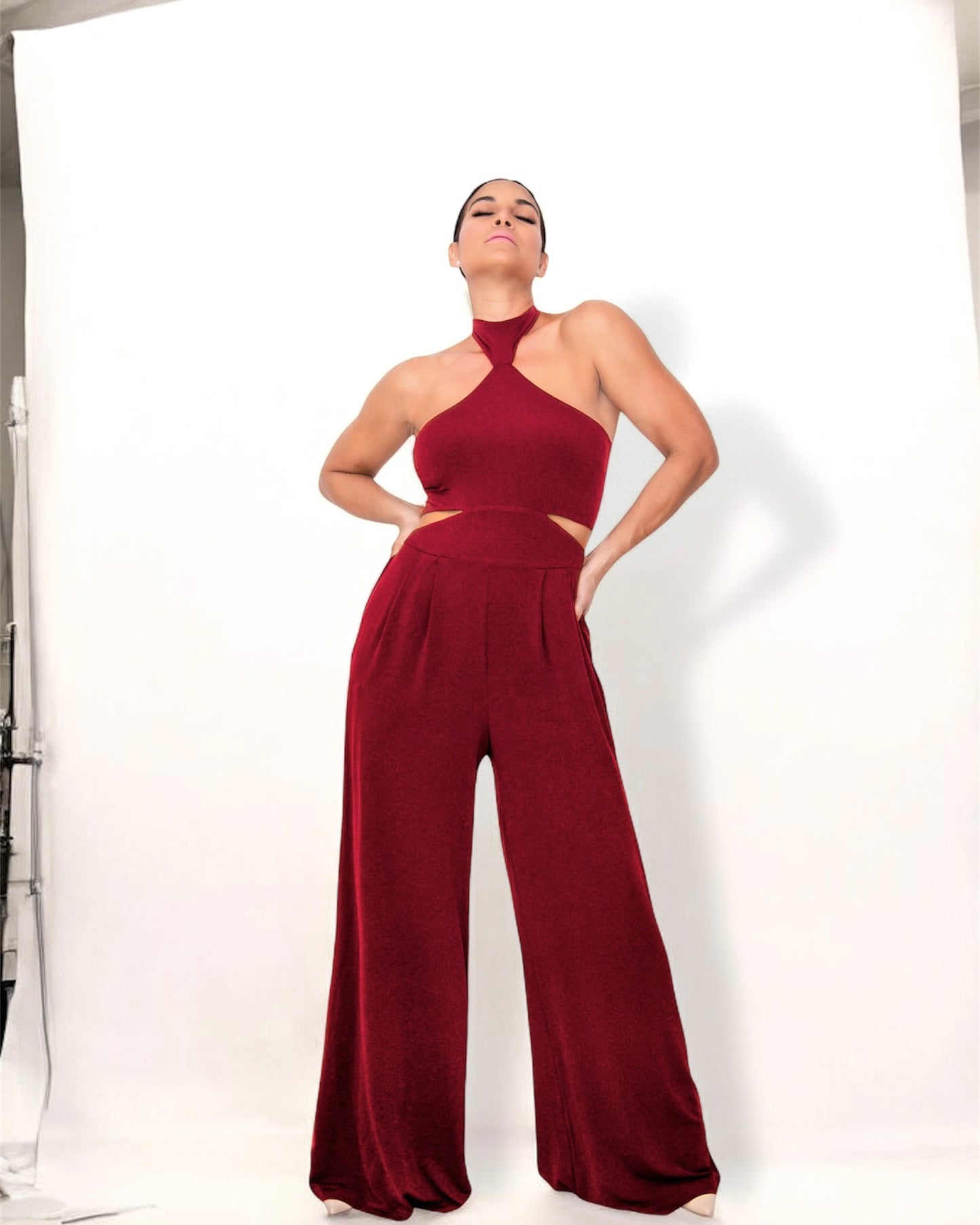Elena Cutout & Wide Leg Jumpsuit- CUSTOMIZED COLOR