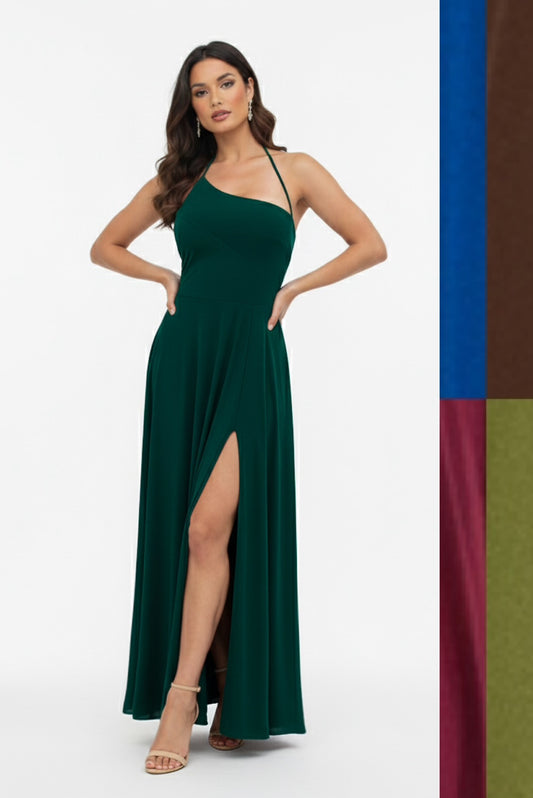 Effortless Muse Asymmetrical Maxi Dress-CUSTOMIZED COLOR
