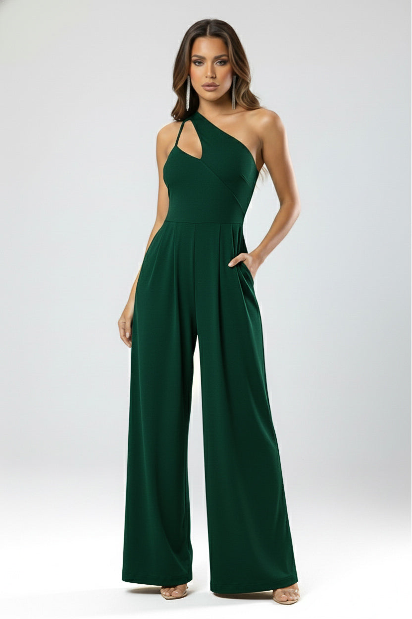 So Comfy Asymmetric Wide Leg Jumpsuit-CUSTOMIZED COLOR