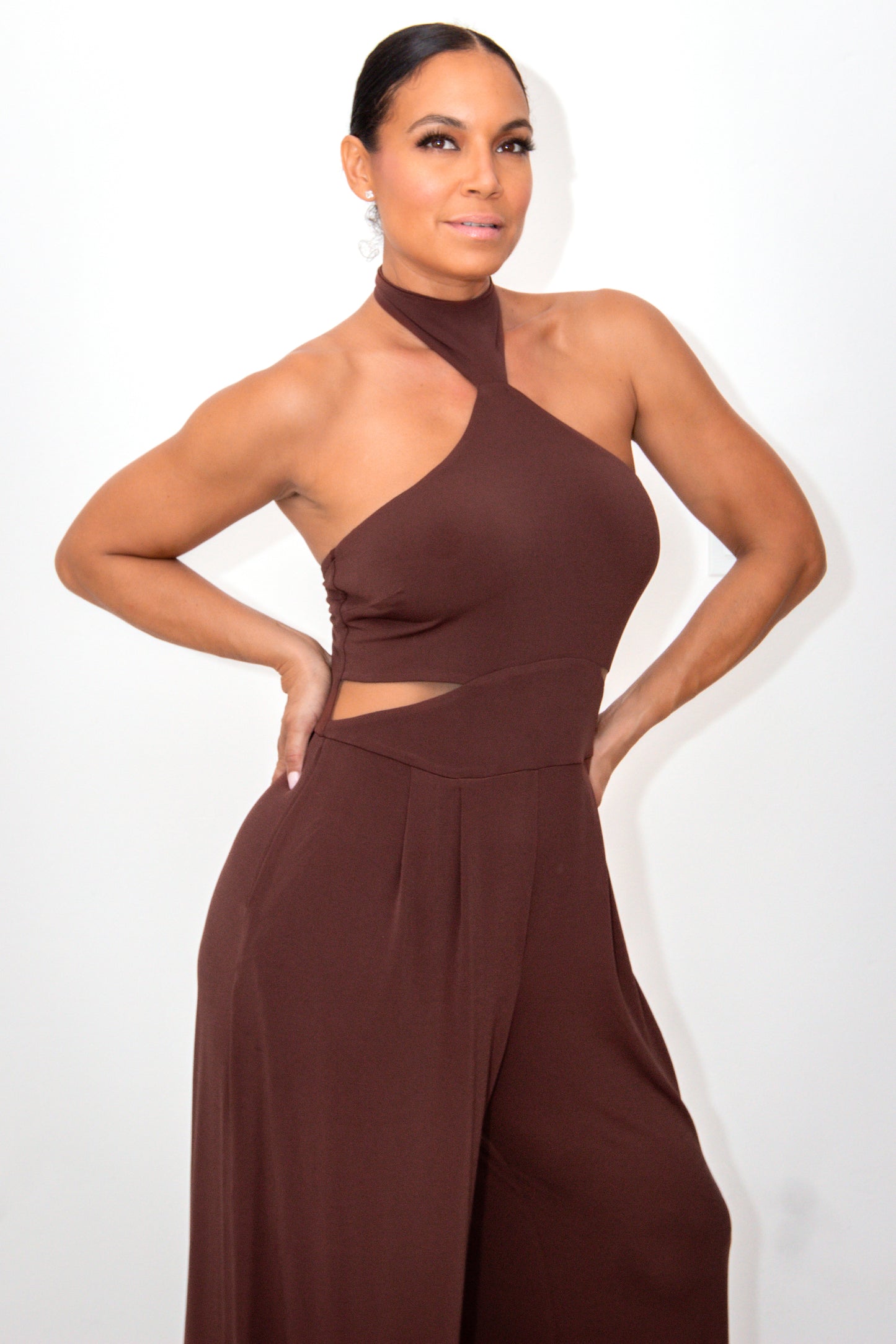 Elena Cutout & Wide Leg Jumpsuit- CUSTOMIZED COLOR