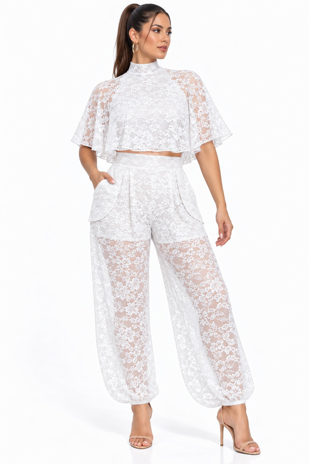 Isadora Lace Cape & Balloon Pants Set – CUSTOMIZED LACE