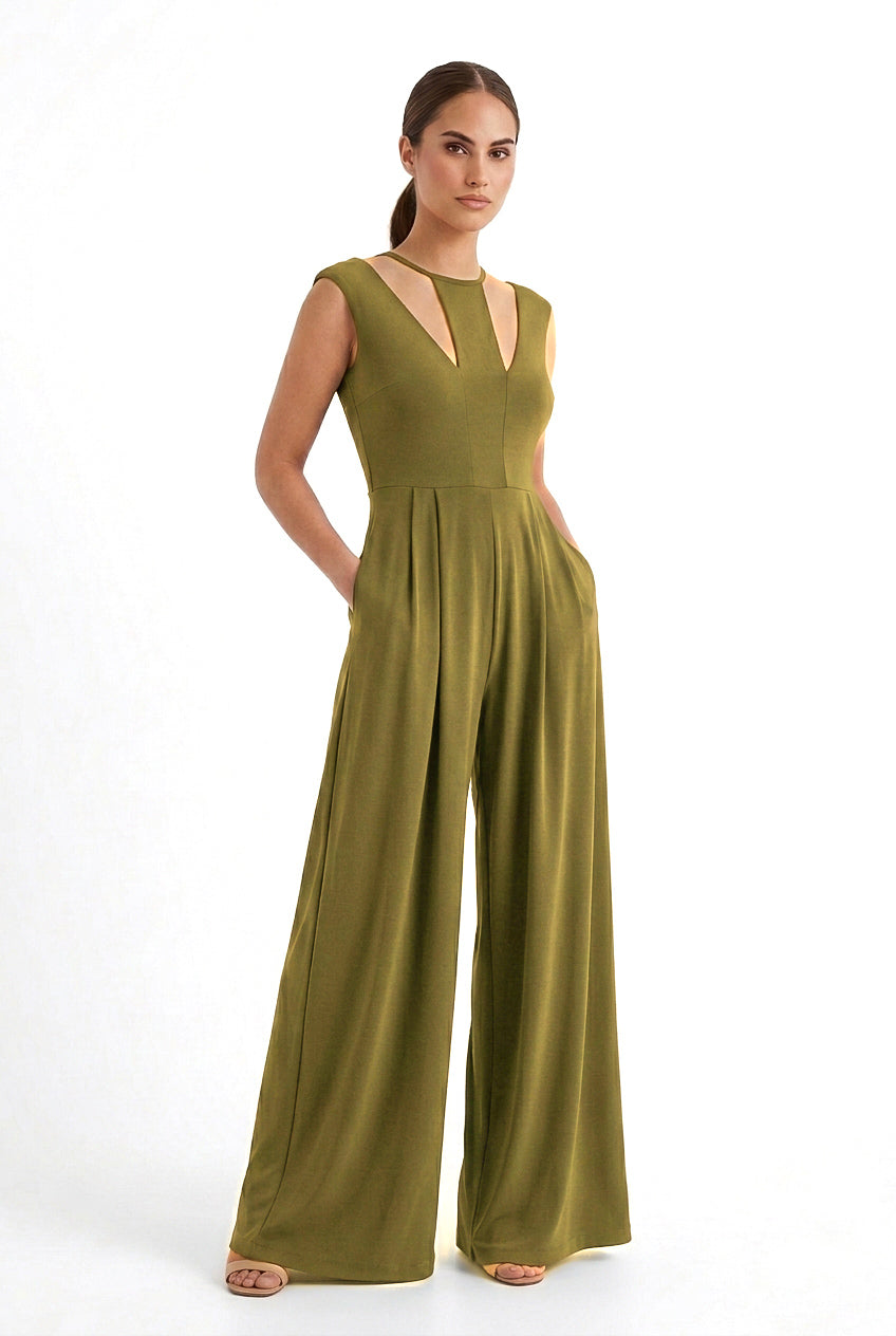 Claret Wide Leg Jumpsuit- CUSTOMIZED COLOR
