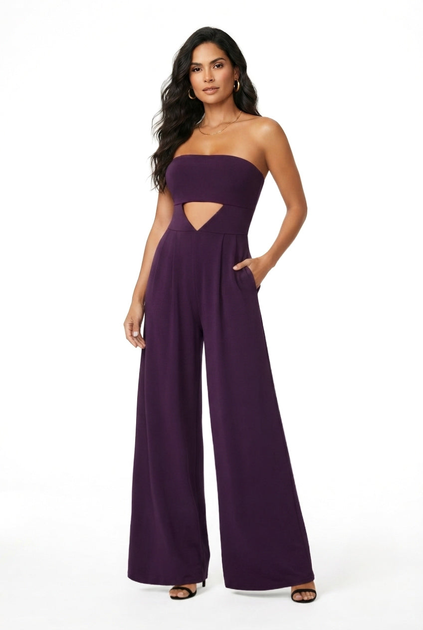 Lía Cutout & Wide Leg Jumpsuit – CUSTOMIZED COLOR
