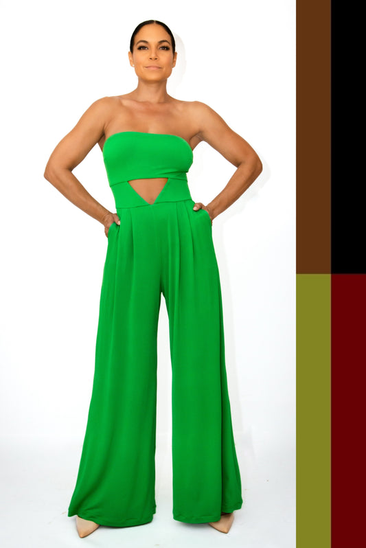 Lía Cutout & Wide Leg Jumpsuit – CUSTOMIZED COLOR