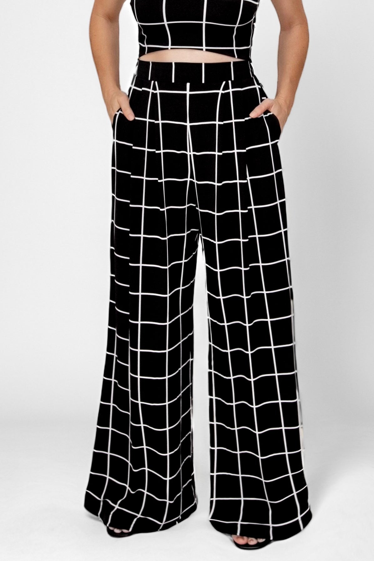 Craving Comfort Plaid High Waist Palazzo Pants
