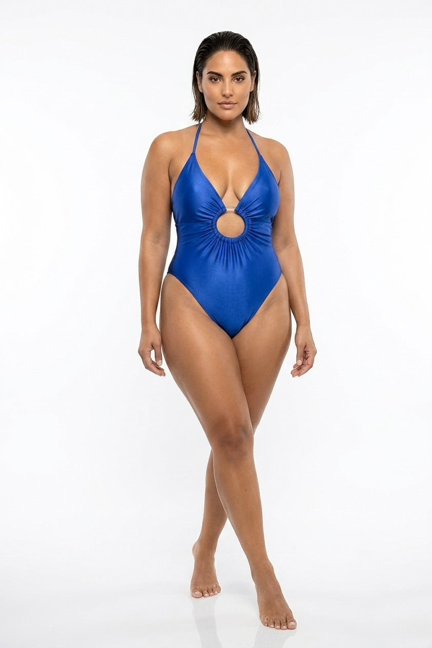 Palomino Shore Ring One Piece - Shiny Royal Blue