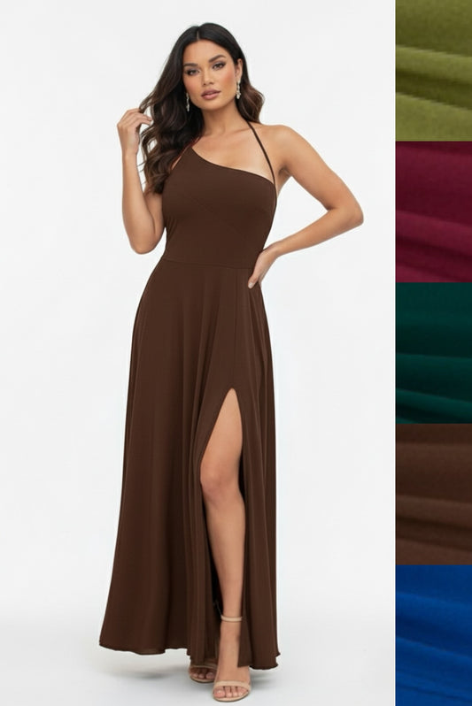 Effortless Muse Asymmetrical Maxi Dress-CUSTOMIZED COLOR