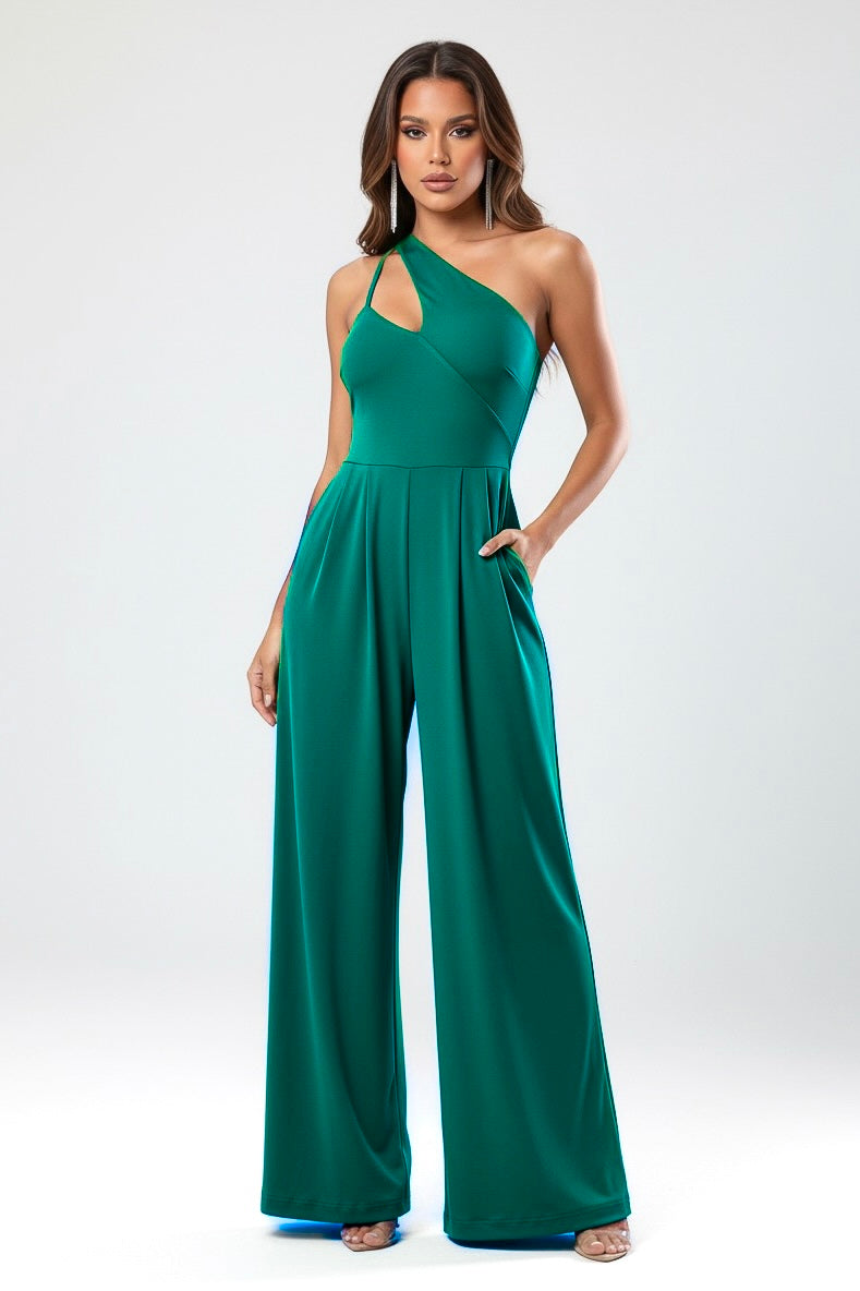 So Comfy Asymmetric Wide Leg Jumpsuit-CUSTOMIZED COLOR