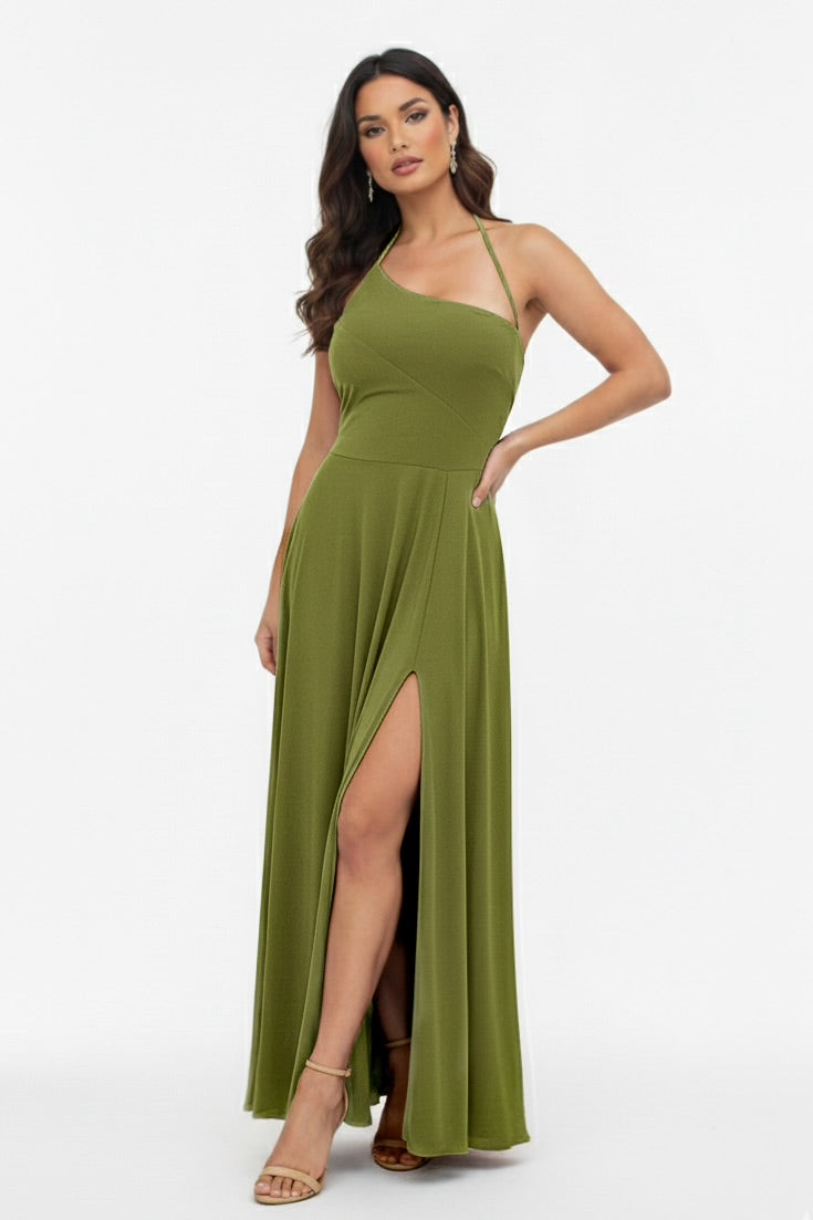 Effortless Muse Asymmetrical Maxi Dress-CUSTOMIZED COLOR