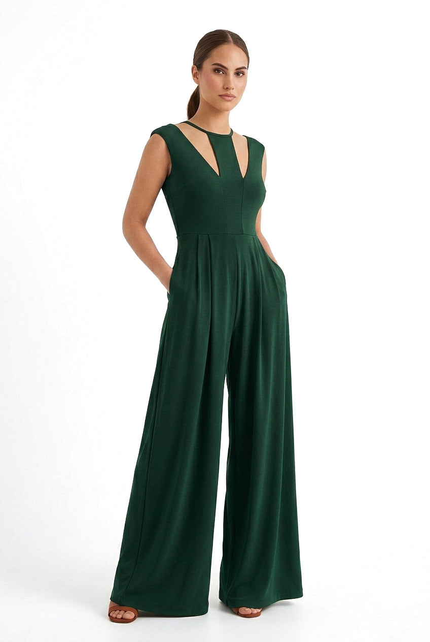 Claret Wide Leg Jumpsuit- CUSTOMIZED COLOR