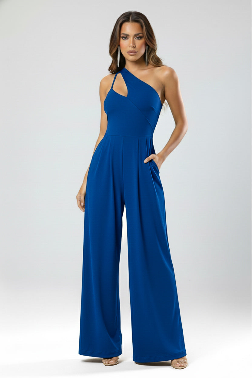 So Comfy Asymmetric Wide Leg Jumpsuit-CUSTOMIZED COLOR