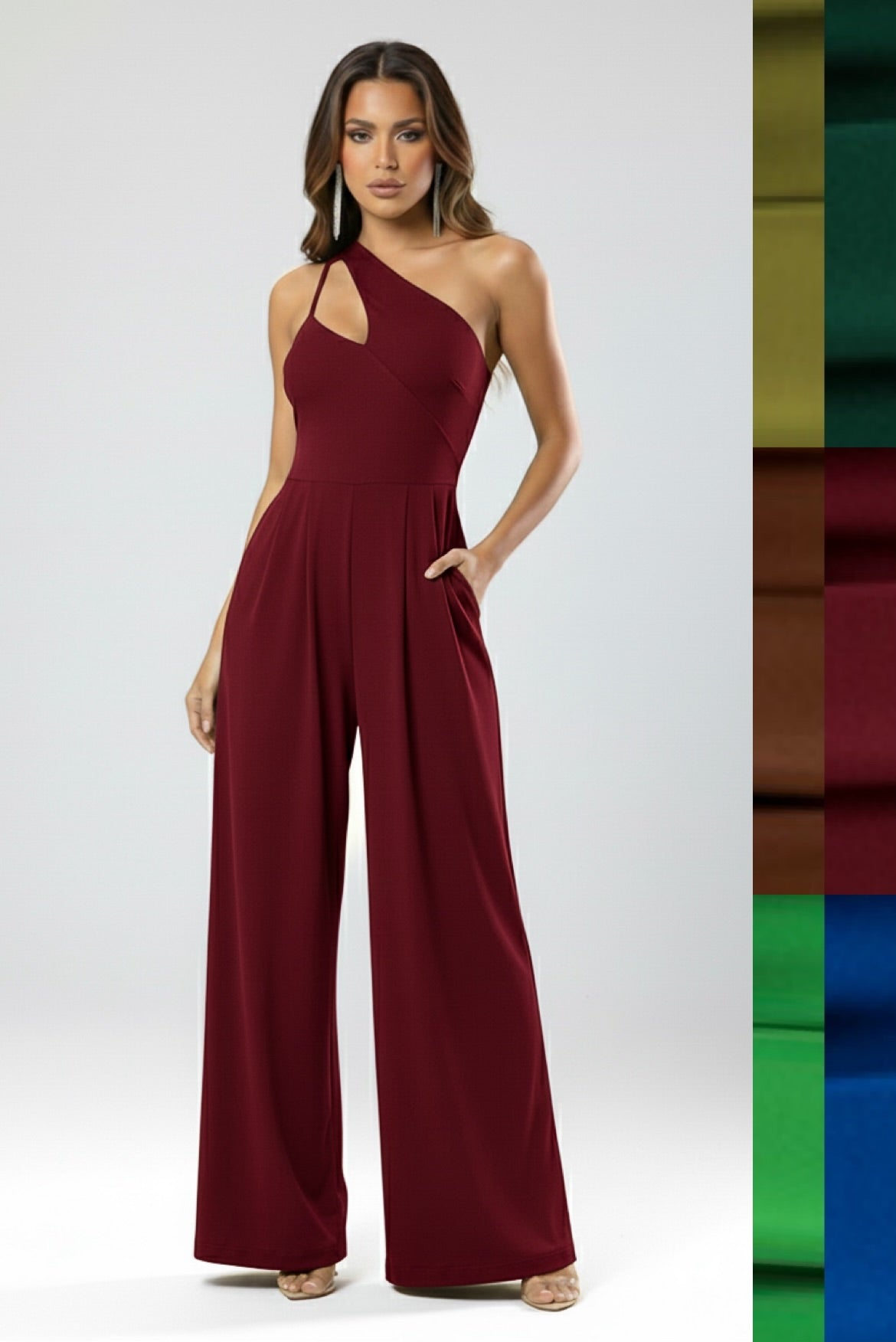 So Comfy Asymmetric Wide Leg Jumpsuit-CUSTOMIZED COLOR