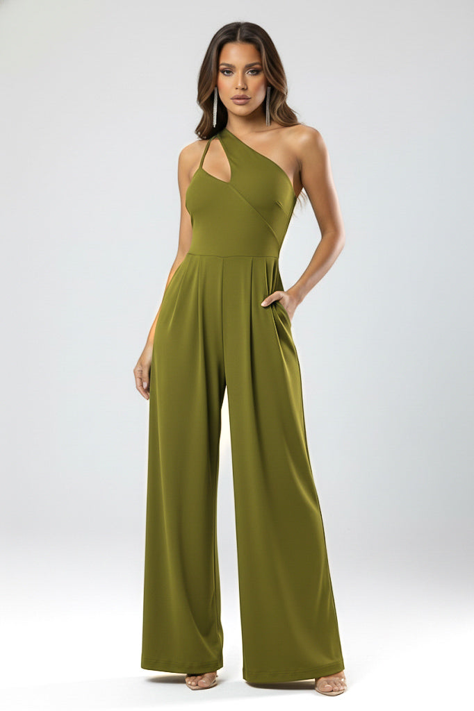 So Comfy Asymmetric Wide Leg Jumpsuit-CUSTOMIZED COLOR
