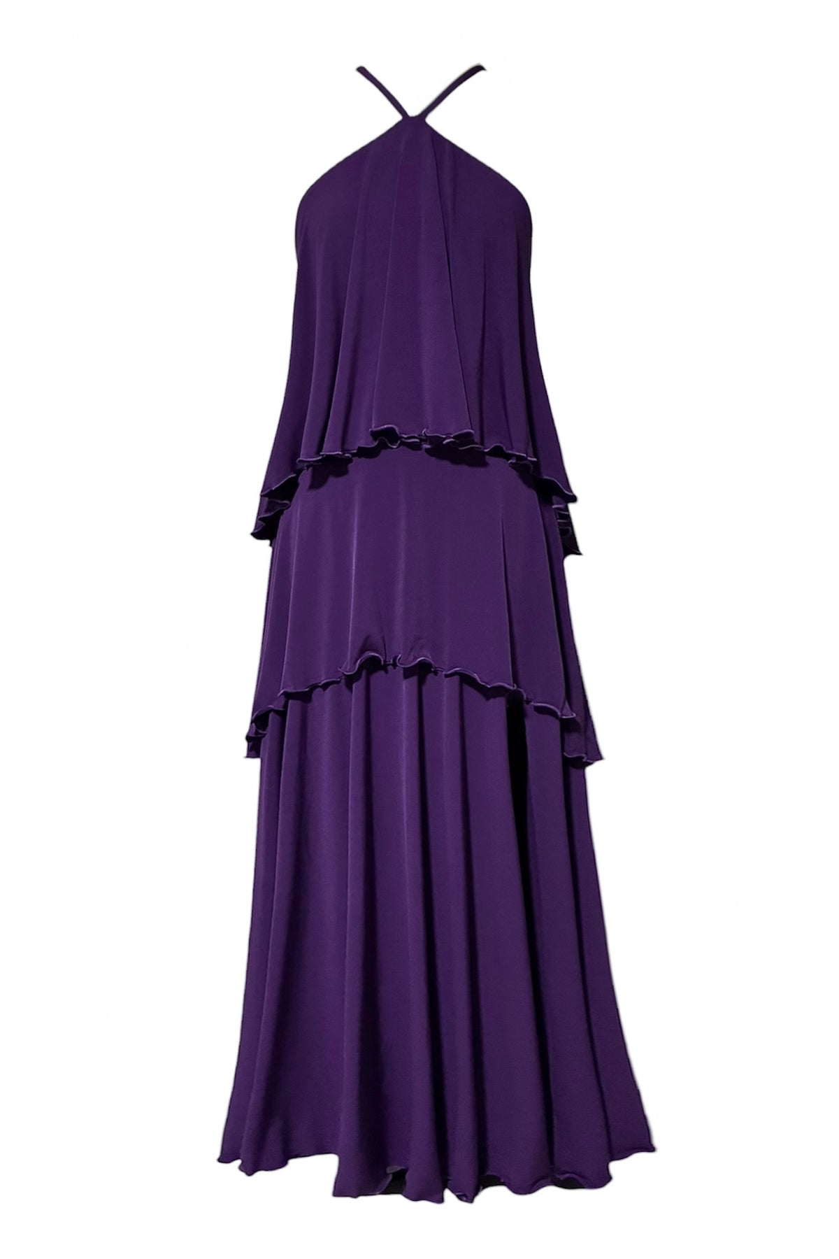 Victoria Ruffled Maxi Dress - CUSTOMIZED COLOR