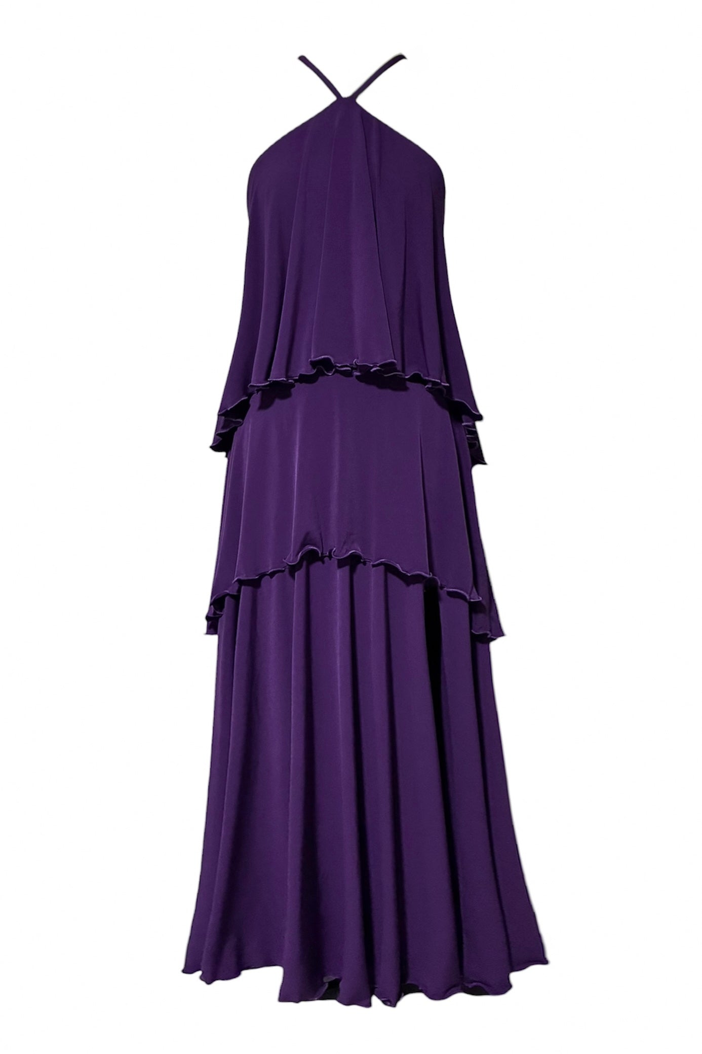 Victoria Ruffled Maxi Dress - CUSTOMIZED COLOR