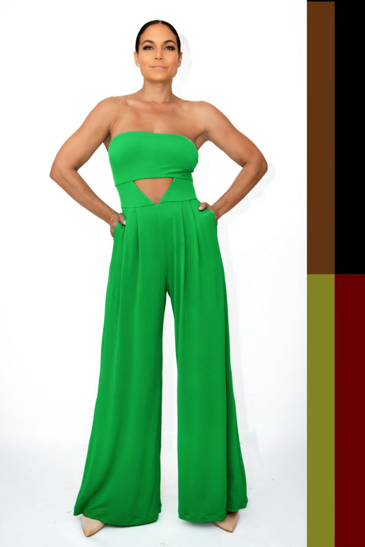 Lía Cutout & Wide Leg Jumpsuit – CUSTOMIZED COLOR