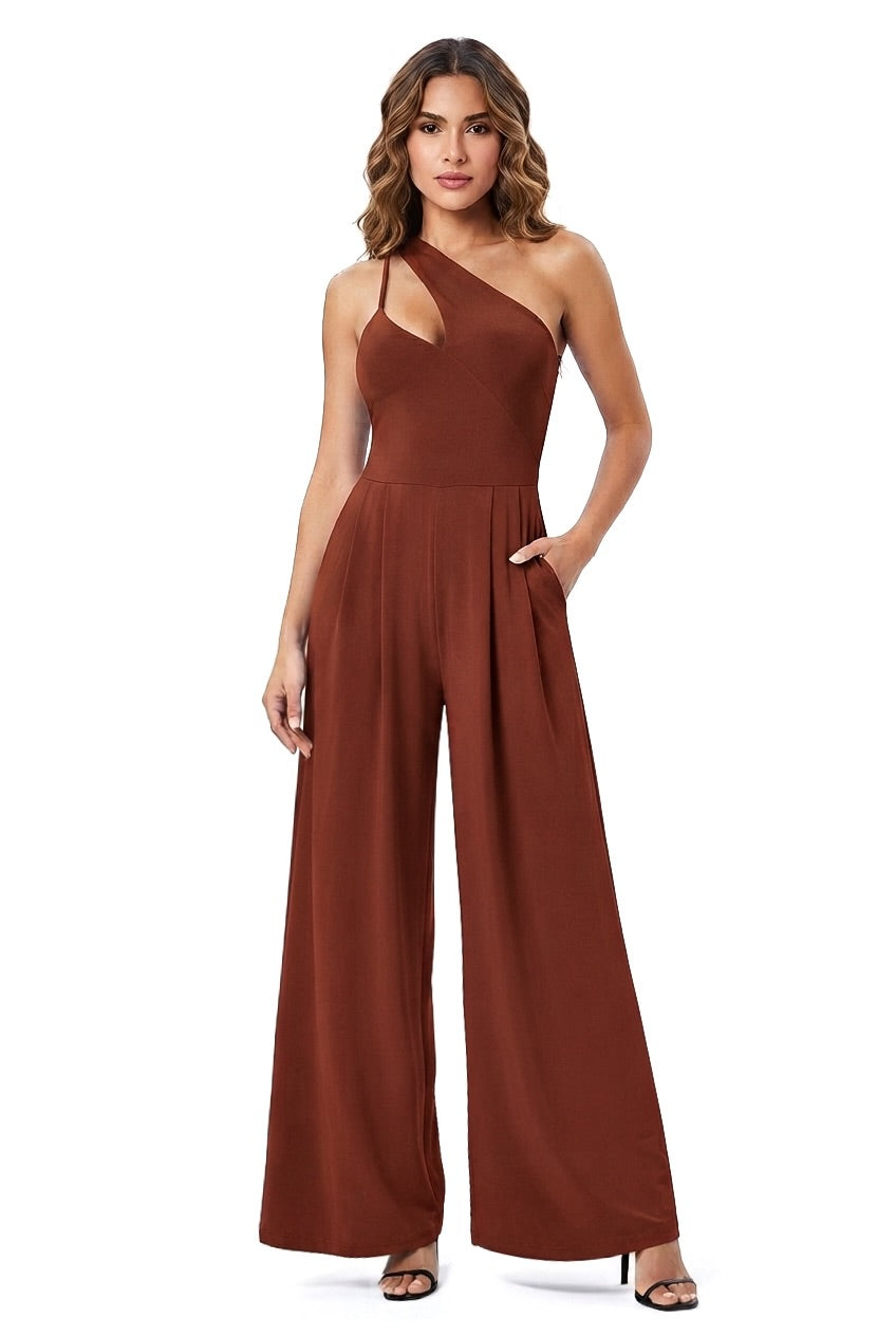 So Comfy Asymmetric Wide Leg Jumpsuit-CUSTOMIZED COLOR