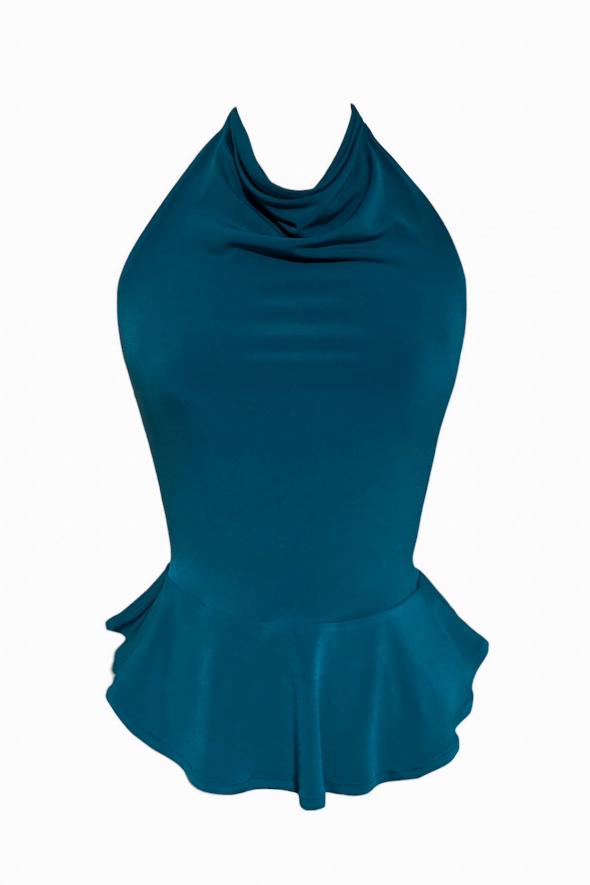 Amelia Halter Peplum & Slouchy Pant Set – CUSTOMIZED COLOR