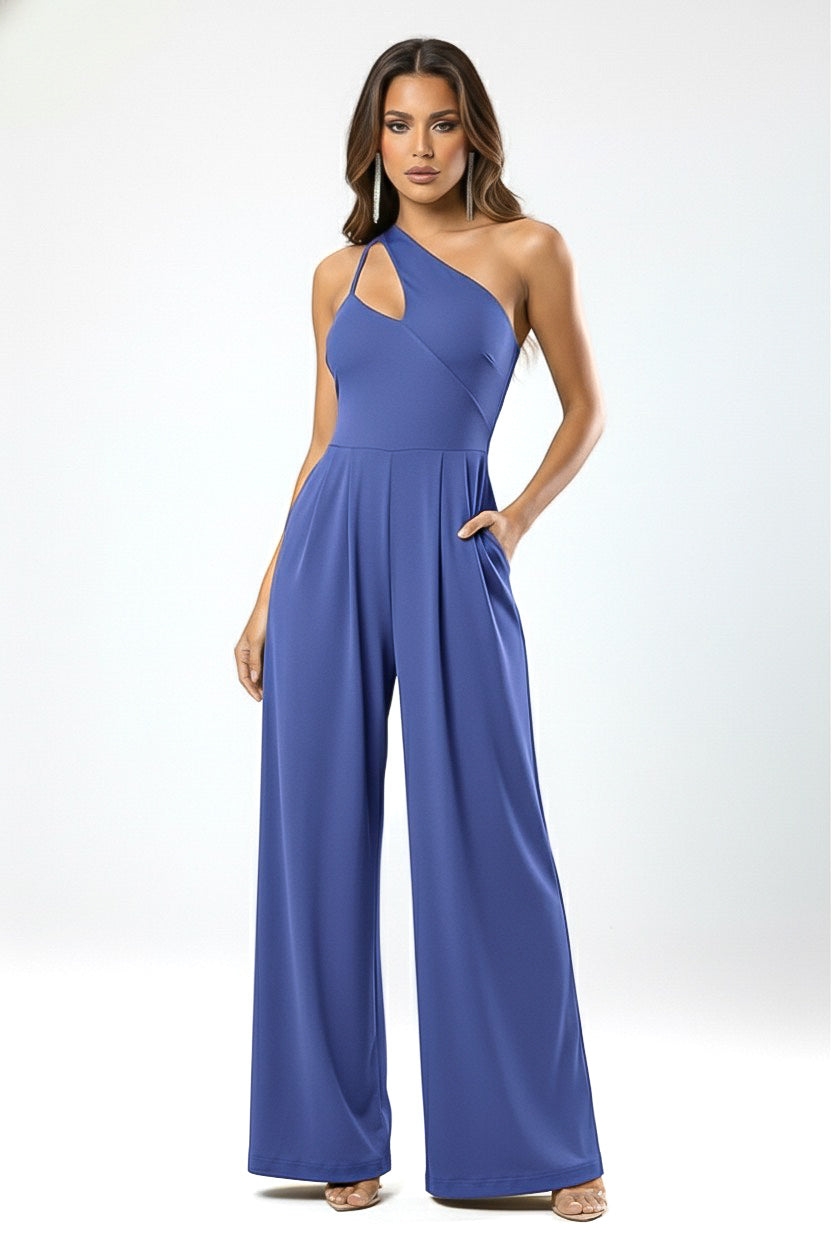 So Comfy Asymmetric Wide Leg Jumpsuit-CUSTOMIZED COLOR