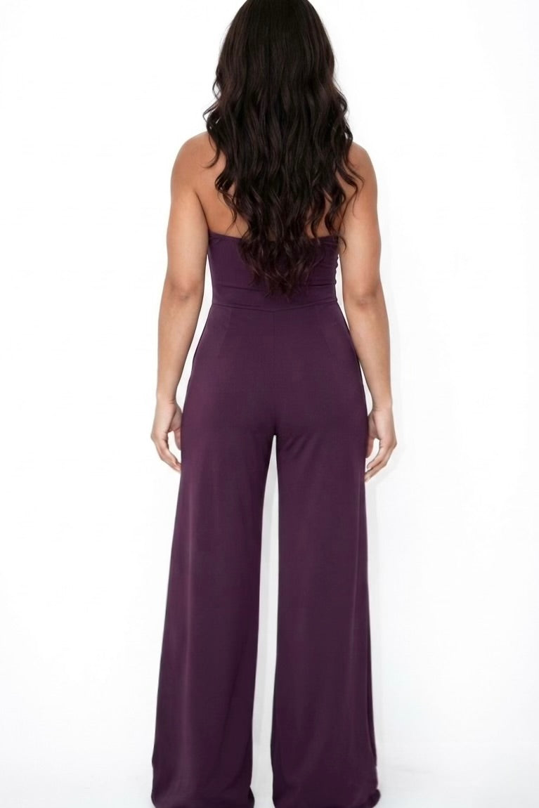Lía Cutout & Wide Leg Jumpsuit – CUSTOMIZED COLOR