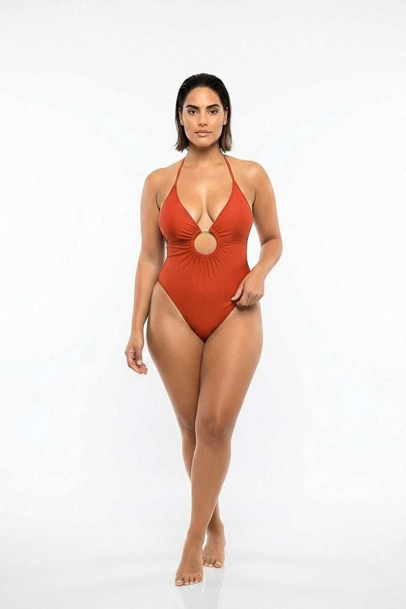 Palomino Shore Ring One Piece - Burnt Orange