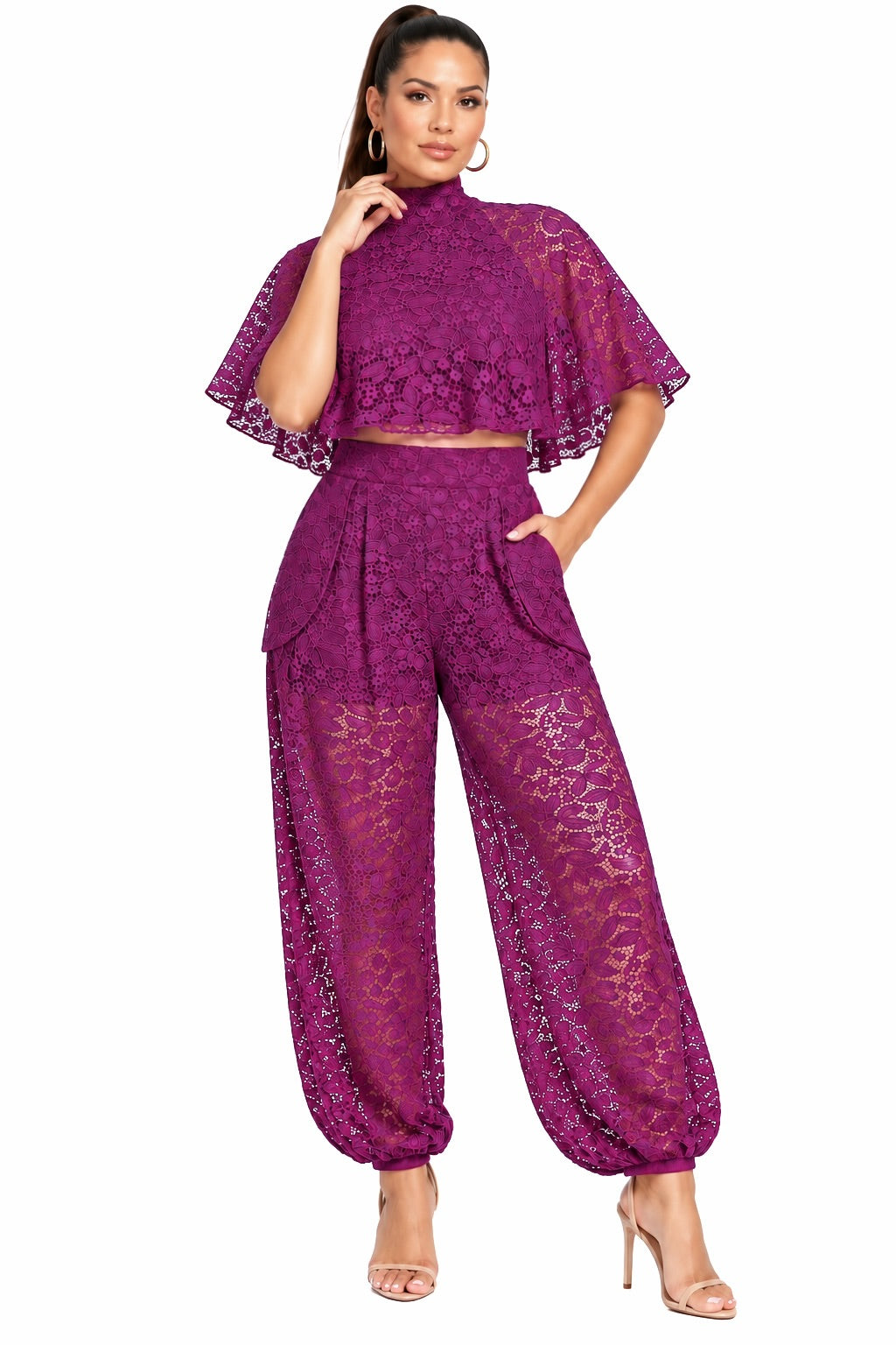 Isadora Lace Cape & Balloon Pants Set – CUSTOMIZED LACE