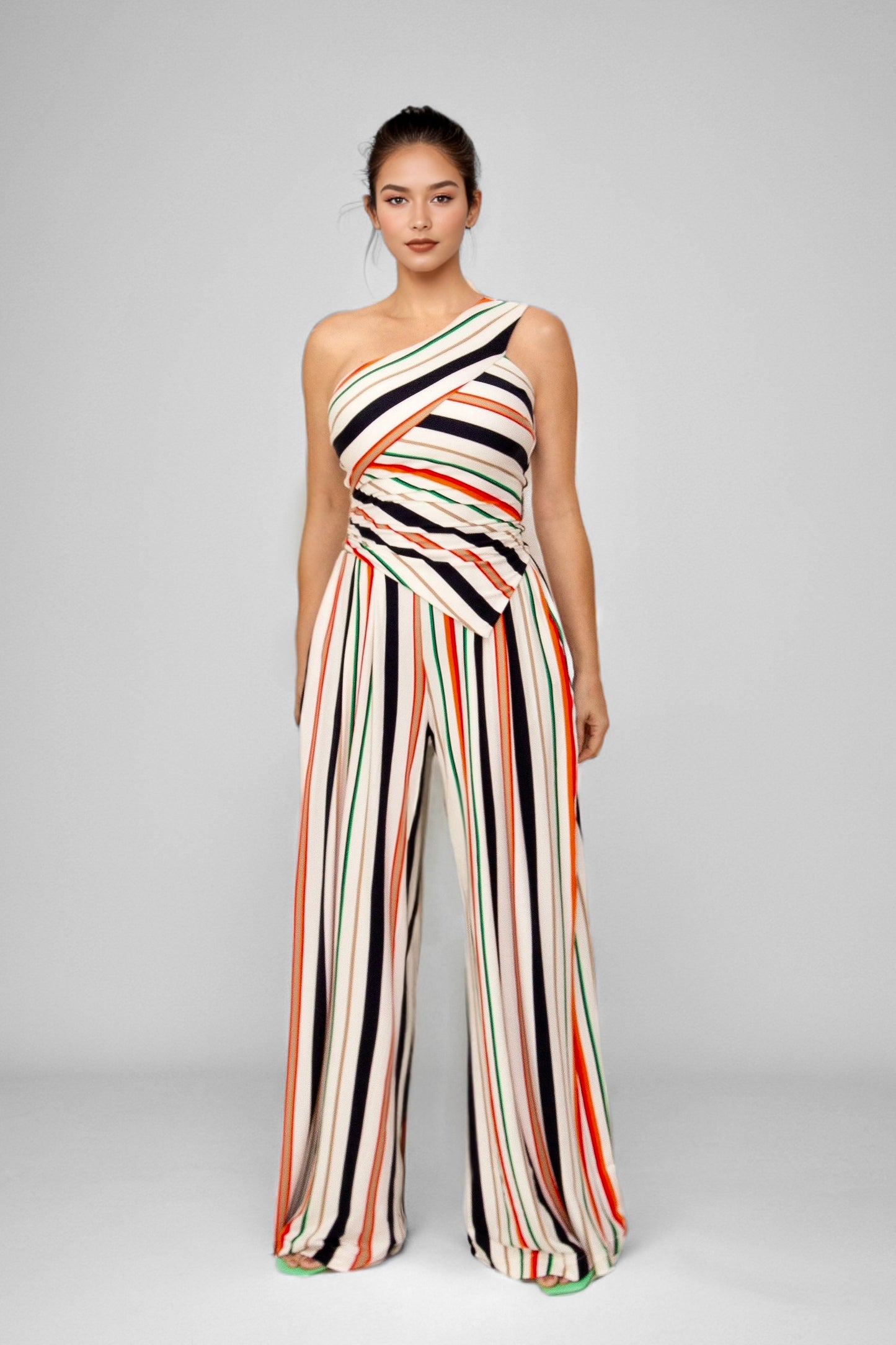 Craving Comfort Multi-Stripe High Waist Palazzo Pants