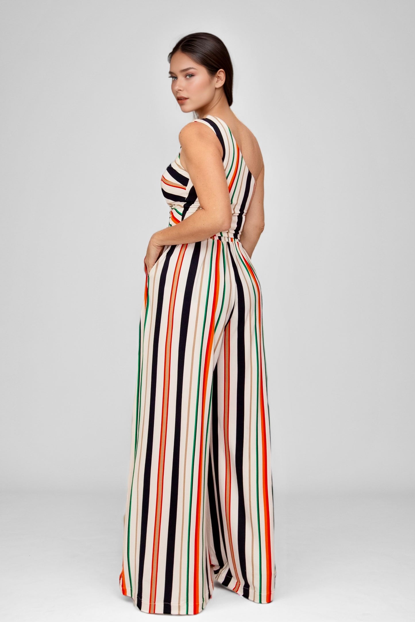 Craving Comfort Multi-Stripe High Waist Palazzo Pants