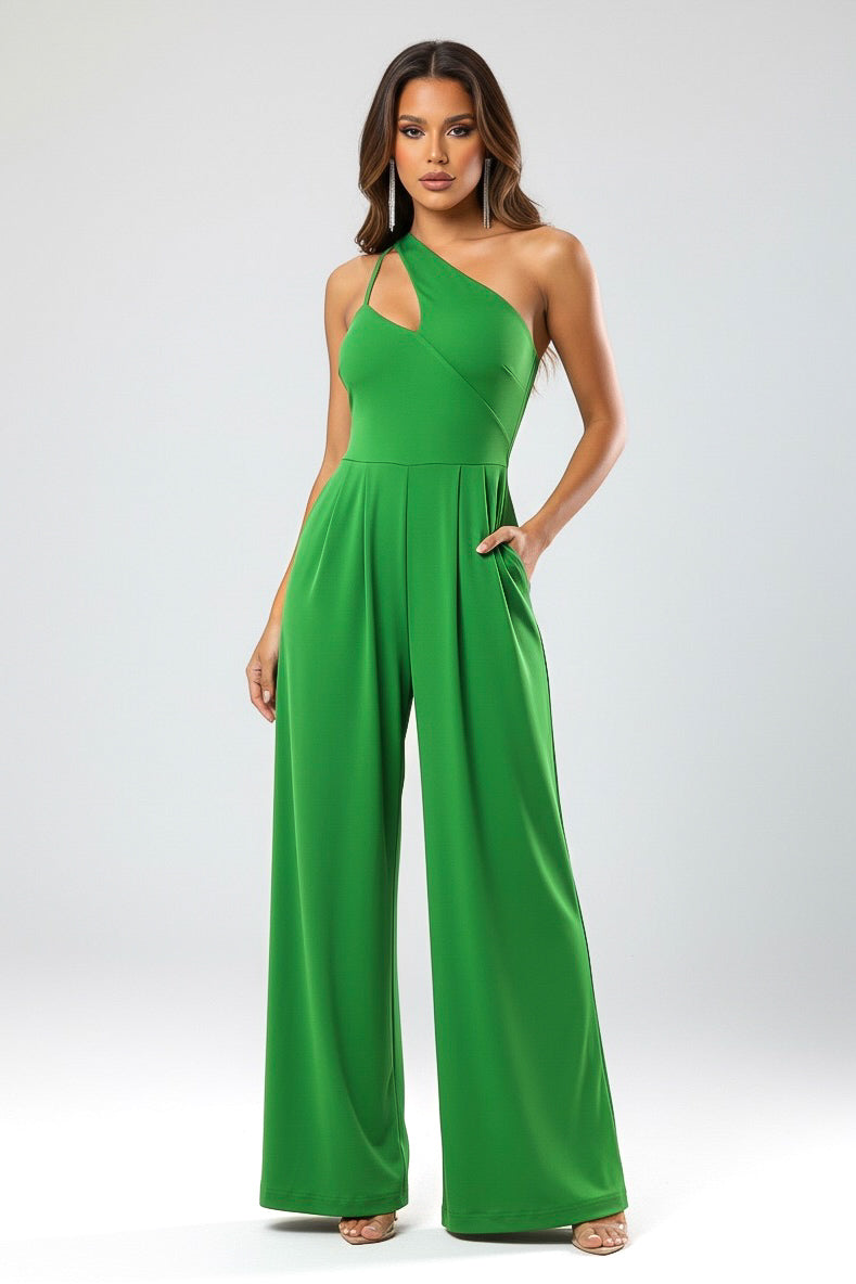 So Comfy Asymmetric Wide Leg Jumpsuit-CUSTOMIZED COLOR