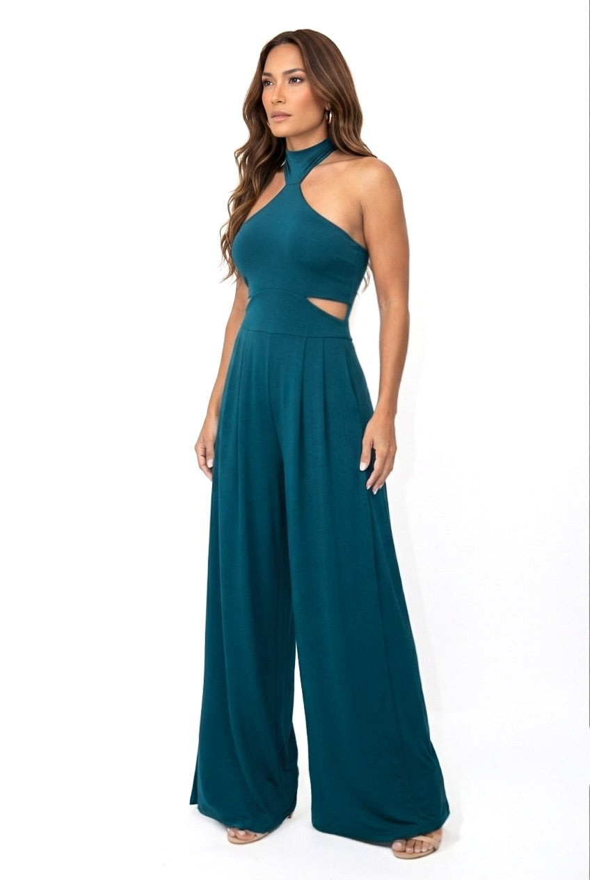 Elena Cutout & Wide Leg Jumpsuit- CUSTOMIZED COLOR