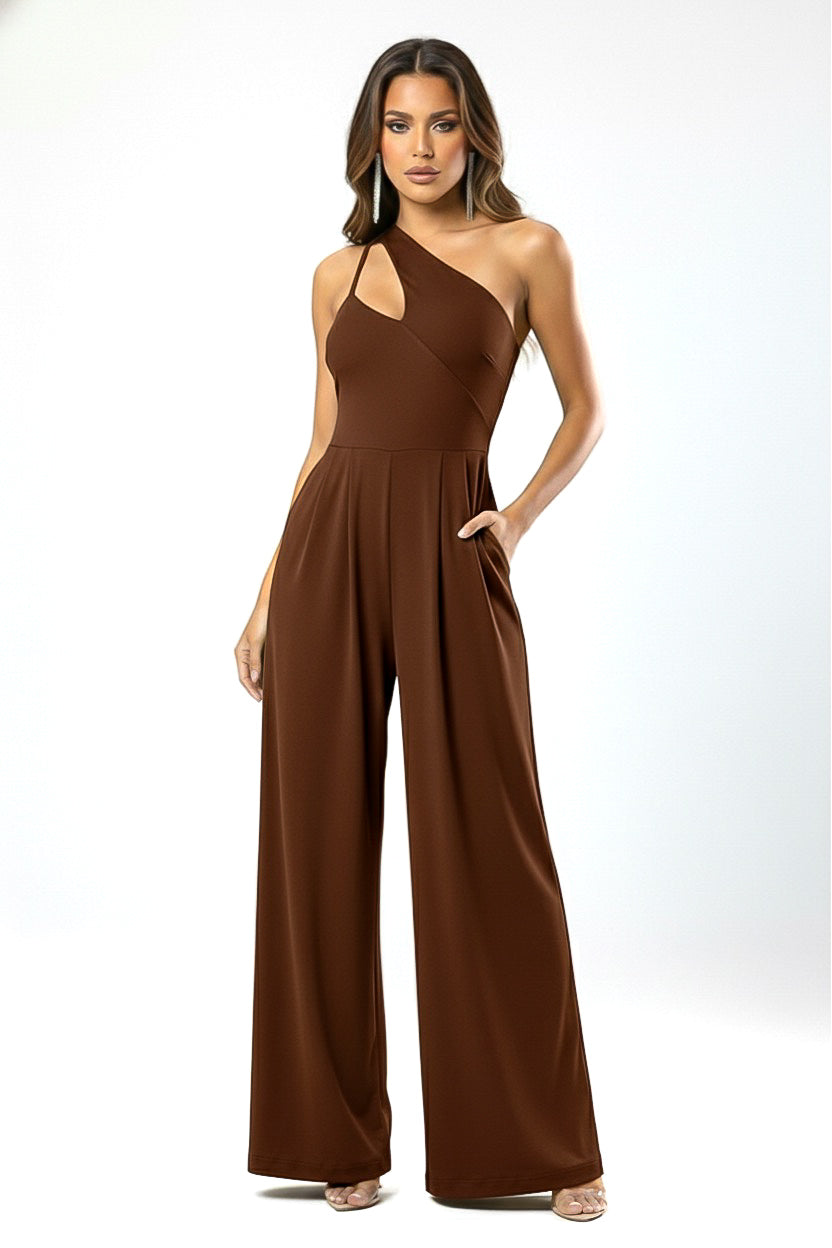 So Comfy Asymmetric Wide Leg Jumpsuit-CUSTOMIZED COLOR