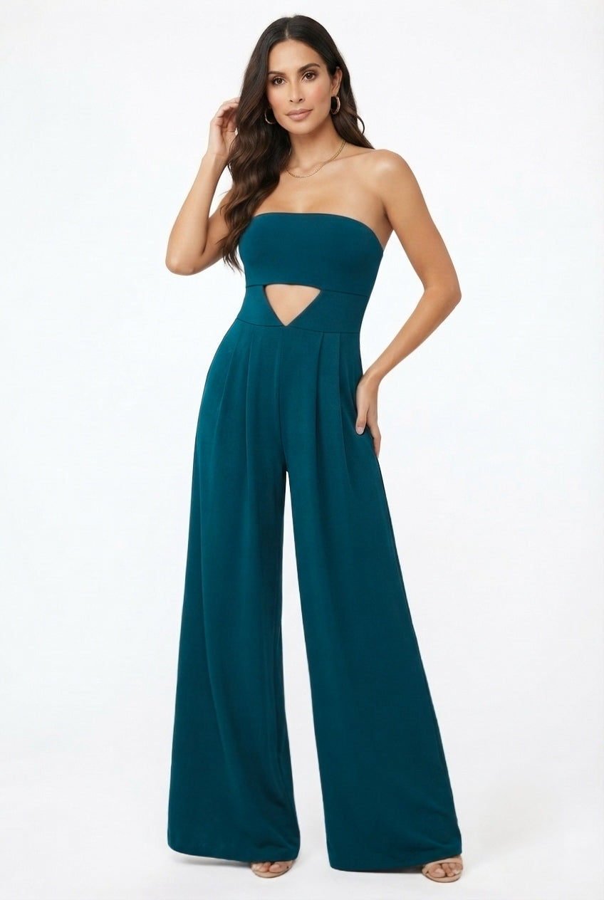 Lía Cutout & Wide Leg Jumpsuit – CUSTOMIZED COLOR