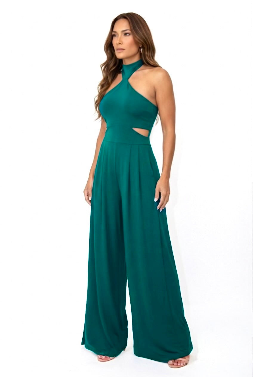 Elena Cutout & Wide Leg Jumpsuit- CUSTOMIZED COLOR