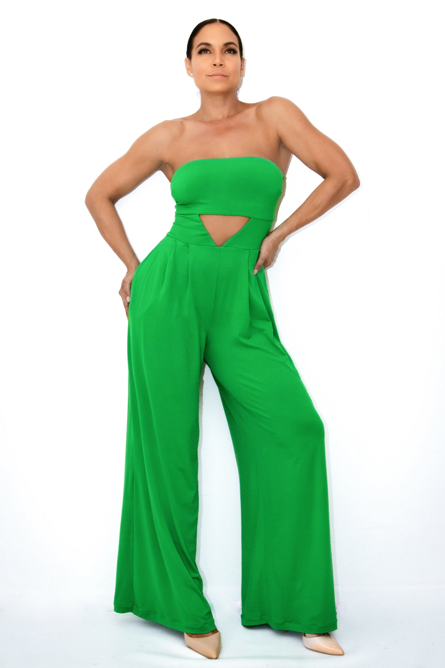 Lía Cutout & Wide Leg Jumpsuit – CUSTOMIZED COLOR