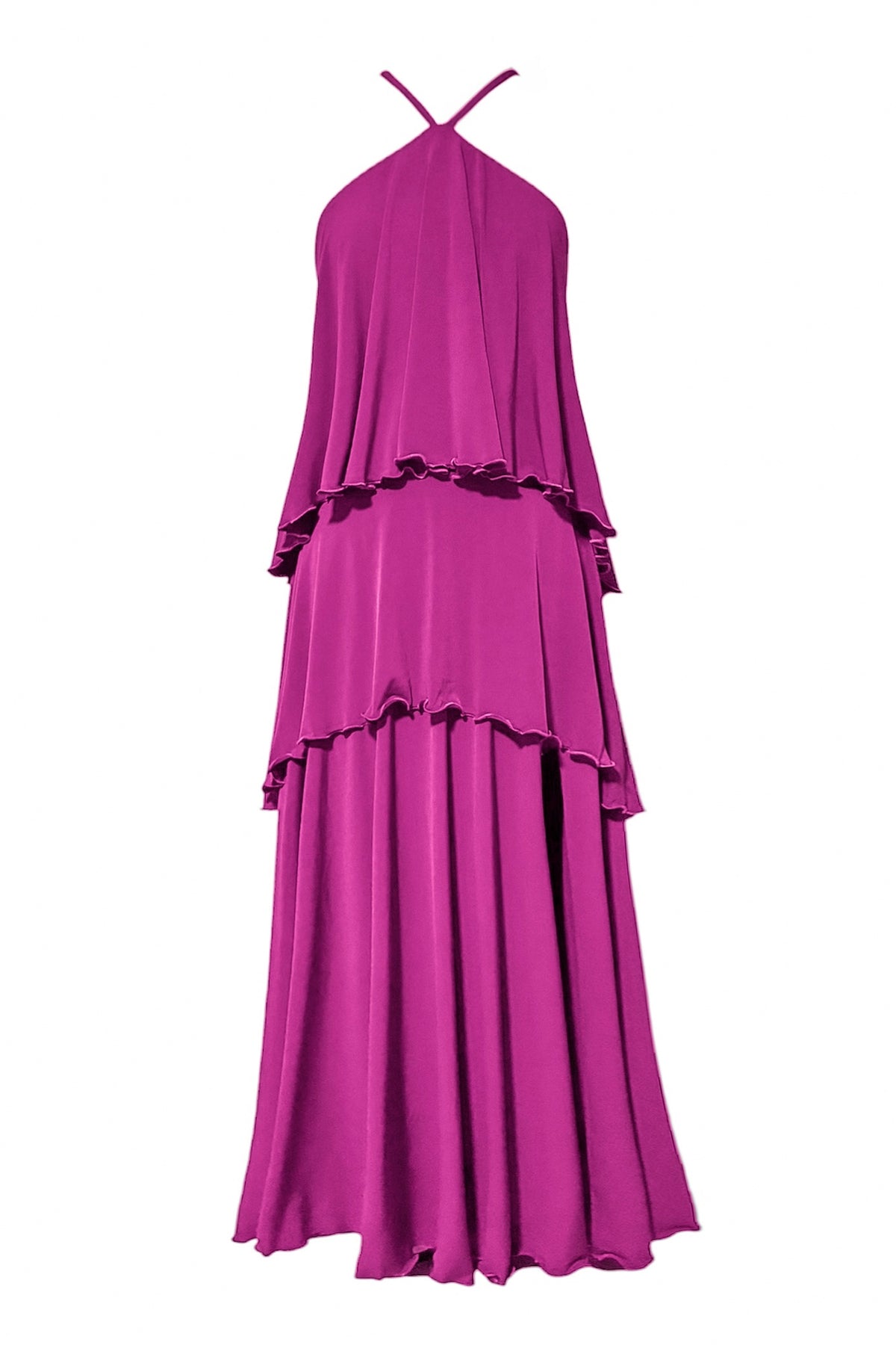 Victoria Ruffled Maxi Dress - CUSTOMIZED COLOR