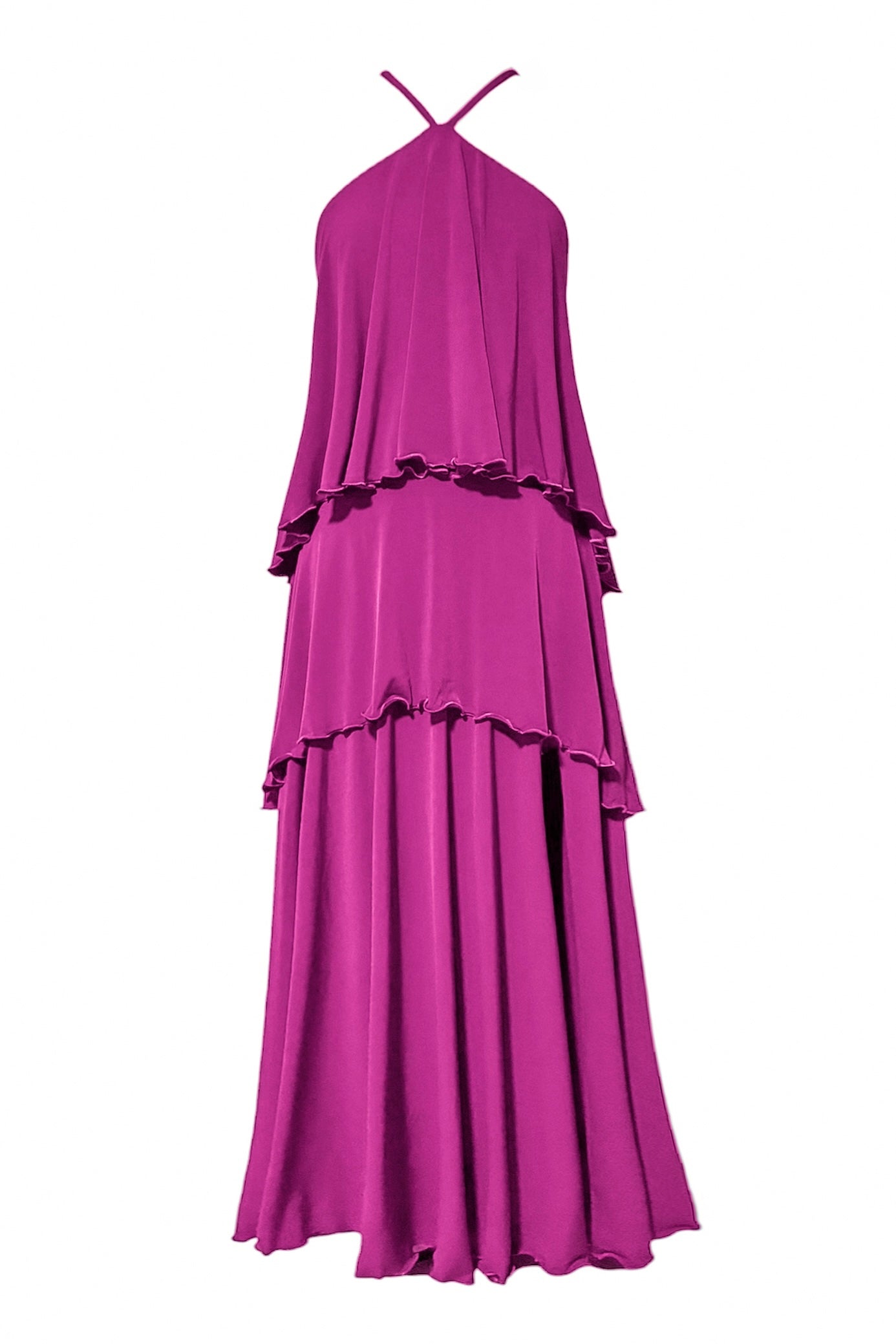 Victoria Ruffled Maxi Dress - CUSTOMIZED COLOR
