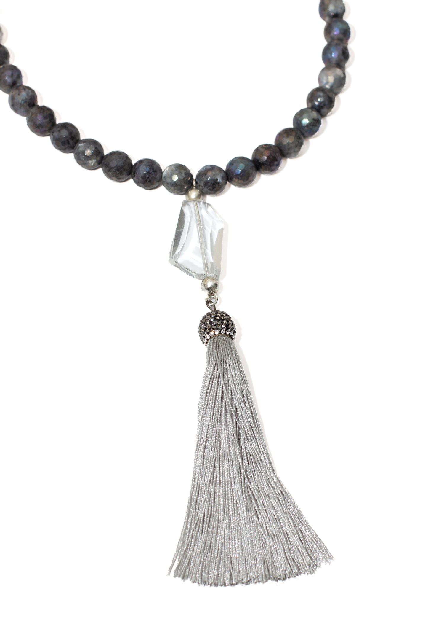 Mystique Labradorite Tassel Necklace