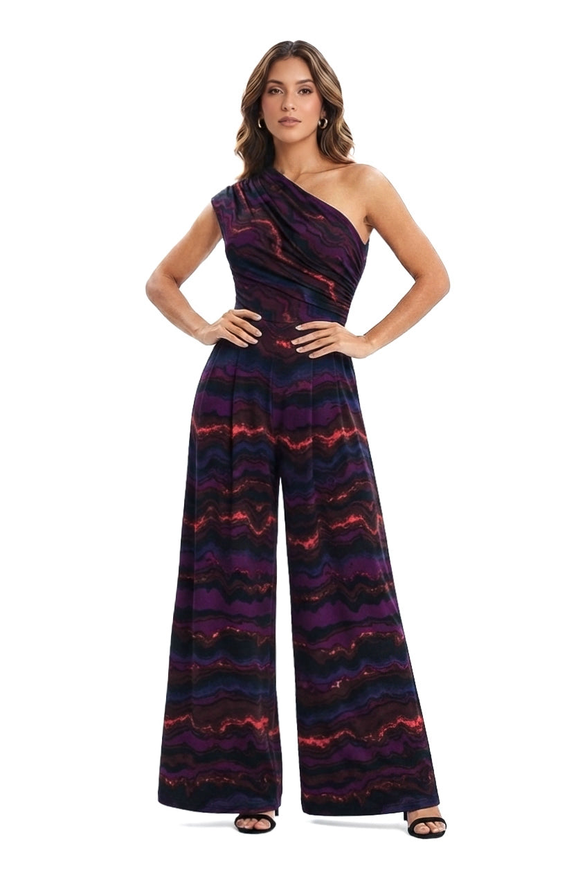 Tangelo Asymmetrical Wide Leg Jumpsuit- CUSTOMIZED COLOR