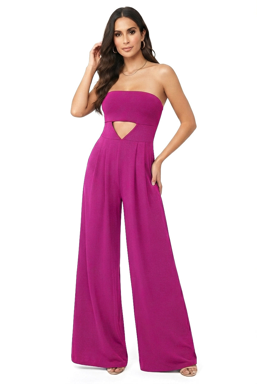 Lía Cutout & Wide Leg Jumpsuit – CUSTOMIZED COLOR