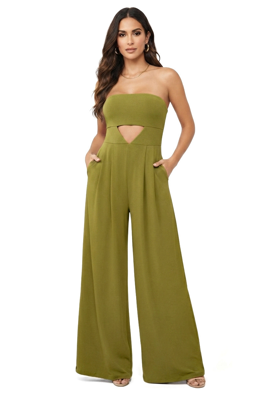 Lía Cutout & Wide Leg Jumpsuit – CUSTOMIZED COLOR