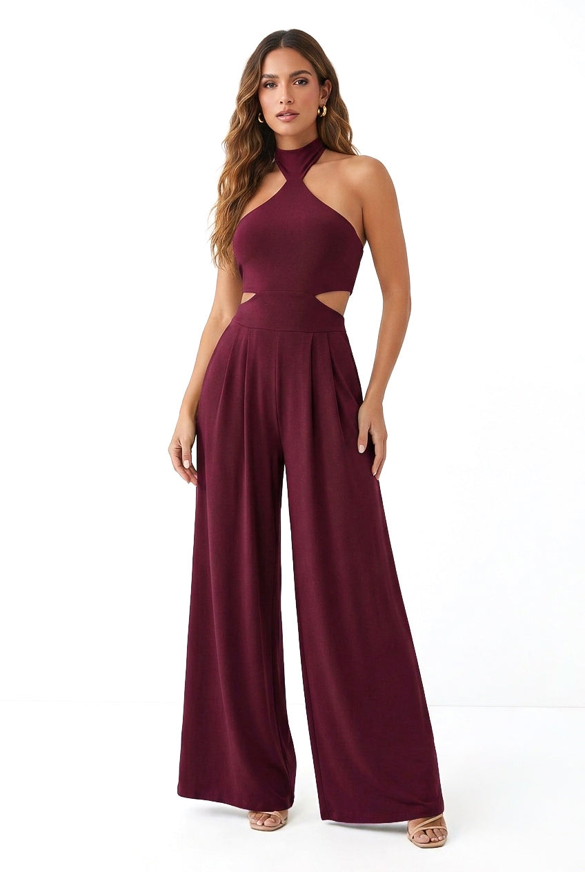 Elena Cutout & Wide Leg Jumpsuit- CUSTOMIZED COLOR