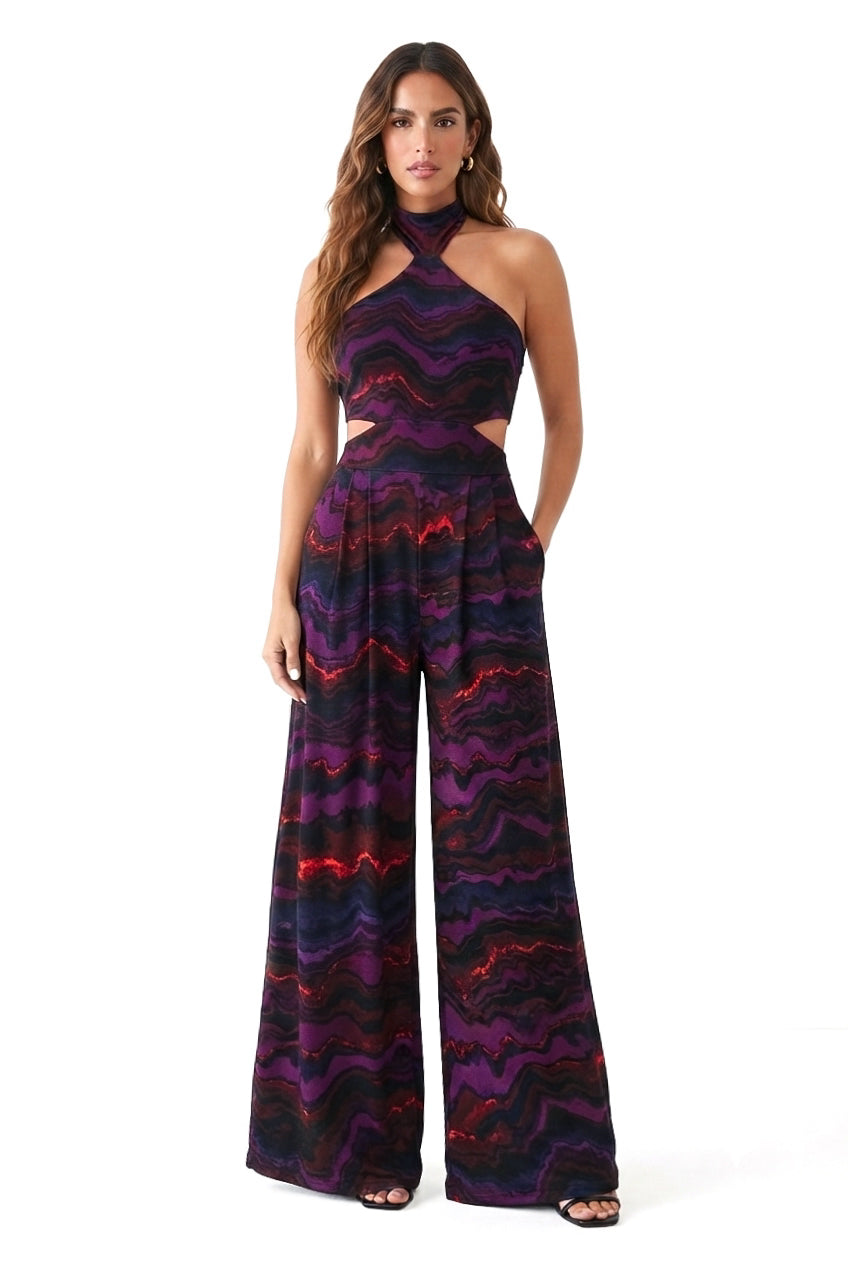 Elena Cutout & Wide Leg Jumpsuit- CUSTOMIZED COLOR